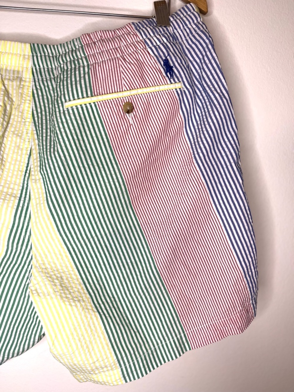Polo Ralph Lauren Shorts Seersucker Stripe Men’s Deck Shorts XL - Picture 8 of 10